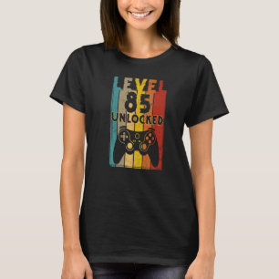 Level 85 Unlocks Videospiel 85 Geburtstag T-Shirt