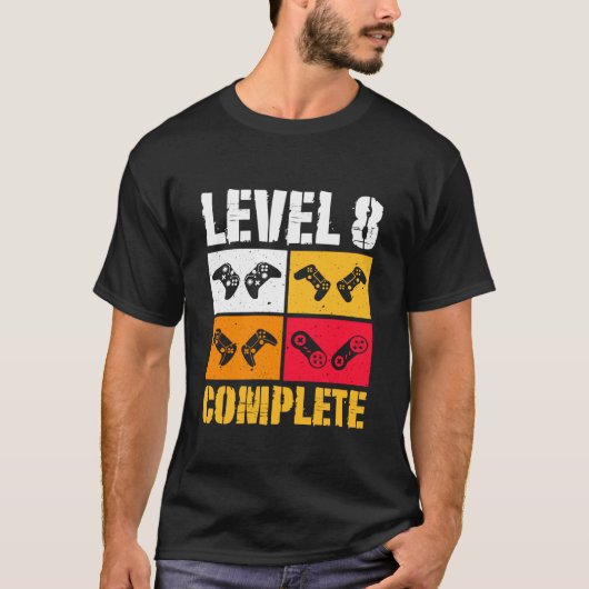 Level 8 Complete 8 Anniversary Funny 8th Wedding A T-Shirt (Vorderseite)