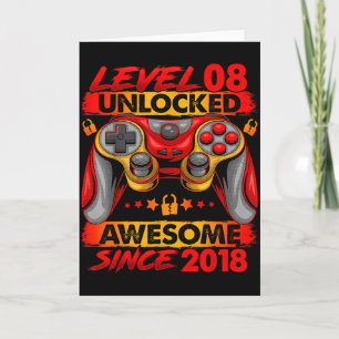 Level 8 freigeschaltet 8 Jahre alte Jungen 8. Gebu Karte