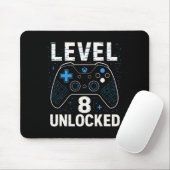 Level 8 freigeschaltet Geburtstag 8. Geburtstag Ki Mousepad (Mit Mouse)