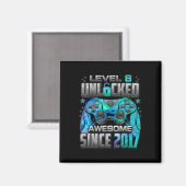 Level 8 freigeschaltet Großartig seit 2017 8. Gebu Magnet (Vorderseite/Rückseite)