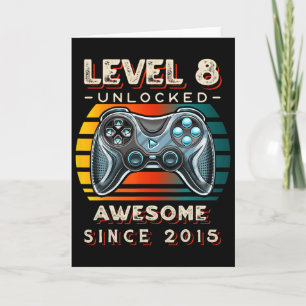 Level 8 freigeschaltet Videospiel 8. Geburtstag 8  Karte