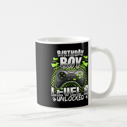 Level 8 freigeschaltet Videospiel 8. Geburtstag Ga Kaffeetasse (Rechts)