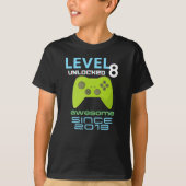 Level 8 Unlock Phantastisch 2013 Video Gamer T-Shirt (Vorderseite)