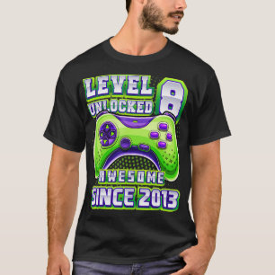 Level 8 Unlock Phantastisch 2013 Videospiel 8. Geb T-Shirt