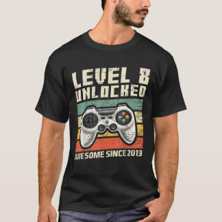 Level 8 Unlock Phantastisch 2013 Videospiel 8. Geb T-Shirt
