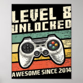 Level 8 Unlock Phantastisch 2014 Videospiel 8. Geb Poster (Vorne)