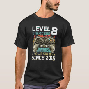 Level 8 Unlock Phantastisch 2015 Boys Video Game 8 T-Shirt