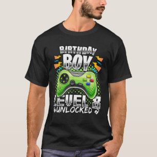 Level 8 Unlock Video Game 8. Geburtstag Gif T-Shirt