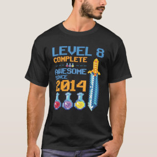 Level 8 Unlock Video Game 8. Geburtstagsparty Ref. T-Shirt