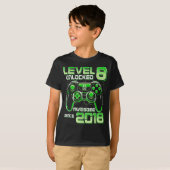 Level 8 Unlocked Awesome Since 2018 8th Birthday G T-Shirt (Vorne ganz)