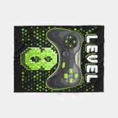Level 8 Videospiel-Controller 8. Geburtstag Gamer Fleecedecke (Vorderseite (Horizontal))