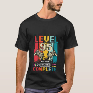 Level 95 - Vollständiger Gamer - Vintager Retro 95 T-Shirt