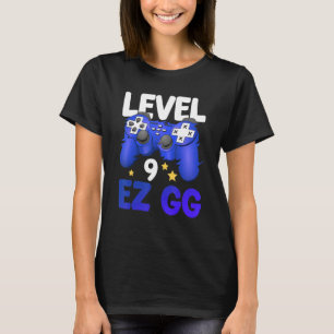 Level 9 EZ GG 9. Gamer Boy Teenager Controller Bi T-Shirt