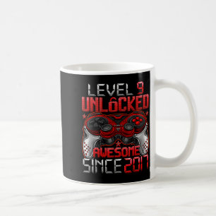 Level 9 freigeschaltet 9 Jahre alt für Jungen 9. G Kaffeetasse