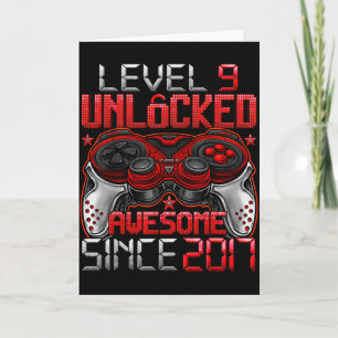 Level 9 freigeschaltet 9 Jahre alt für Jungen 9. G Karte