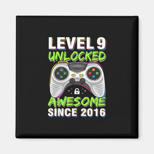 Level 9 freigeschaltet Awesome seit 2016 9. Geburt Magnet (Vorne)