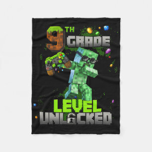 Level 9 freigeschaltet Awesome seit 2016 Geburtsta Fleecedecke