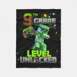 Level 9 freigeschaltet Awesome seit 2016 Geburtsta Fleecedecke