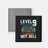 Level 9 freigeschaltet Großartig seit 2015 9. Gebu Magnet (Vorderseite/Rückseite)
