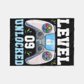 Level 9 freigeschaltet Videospiel 9. Geburtstag Ga Fleecedecke (Vorderseite (Horizontal))