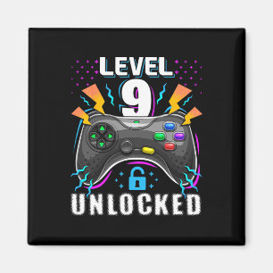 Level 9 freigeschaltet Videospiel 9. Geburtstag Ga Magnet