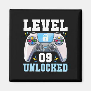 Level 9 freigeschaltet Videospiel 9. Geburtstag Ga Magnet