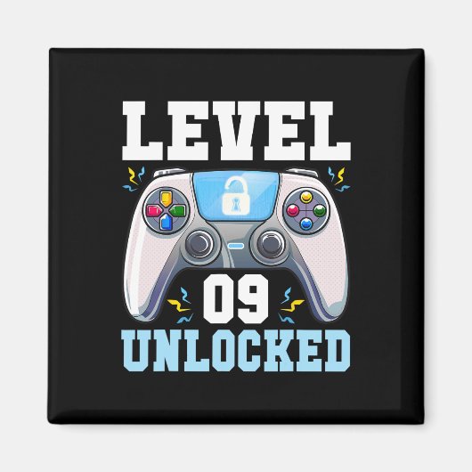 Level 9 freigeschaltet Videospiel 9. Geburtstag Ga Magnet (Vorne)