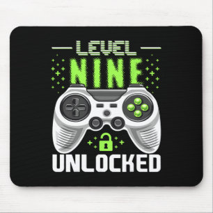 Level 9 freigeschaltet Videospiel 9. Geburtstag Ga Mousepad