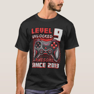 Level 9 Unlock Phantastisch 2013 Videospiel 9. Geb T-Shirt