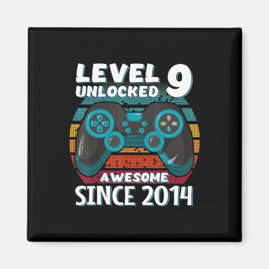 Level 9 Unlock Phantastisch 2014 Videospiel 9. Geb Magnet (Vorne)