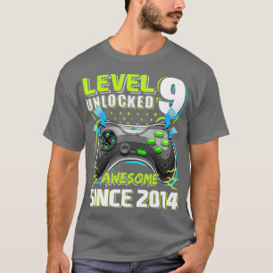 Level 9 Unlock Phantastisch 2014 Videospiel 9. Geb T-Shirt