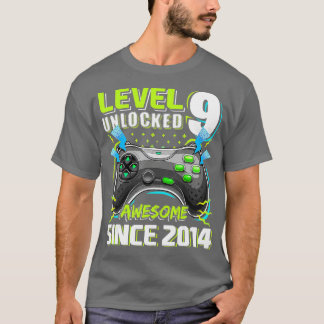 Level 9 Unlock Phantastisch 2014 Videospiel 9. Geb T-Shirt