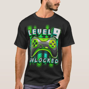 Level 9 Unlock Video Game 9. Geburtstag Gamer Boy T-Shirt