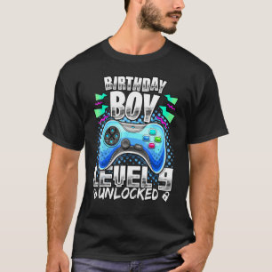Level 9 Unlock Video Game 9. Geburtstag Gamer T-Shirt