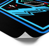 Level 9 Unlocked New High Score Arcade Game Birthd Poster (Ecke)