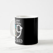 Level 9 Unlocked Skeleton Gamer Video Gaming 9th B Kaffeetasse (Vorderseite Links)