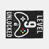 Level 9 Unlocked Video Game 9th Birthday Gift  Fleecedecke (Vorderseite (Horizontal))
