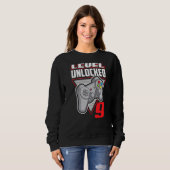 Level 9 Unlocks Gaming 9 Geburtstag Sweatshirt (Vorne ganz)