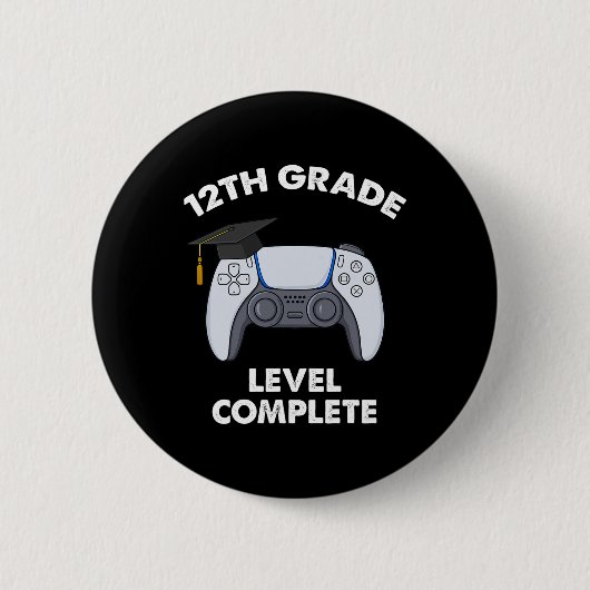 Level Abschluss Gamer Boys Sc Button (Vorderseite)