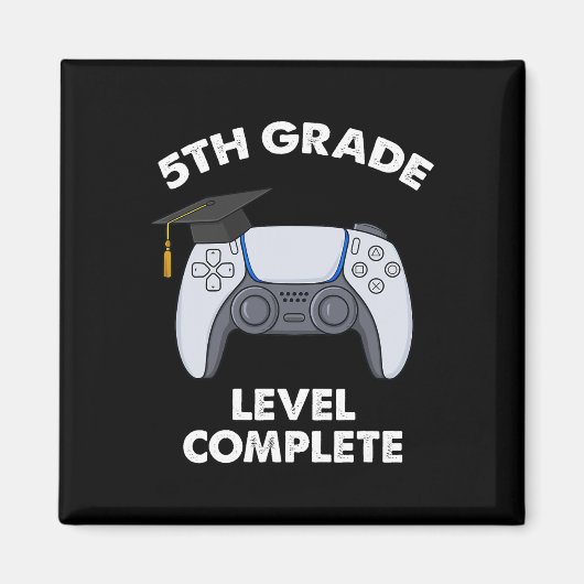 Level Abschluss Gamer Boys Sch Magnet (Vorne)