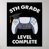 Level Abschluss Gamer Boys Sch Poster (Vorne)