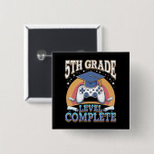 Level Abschluss Gaming Gamer Button (Vorne & Hinten)