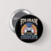 Level Abschluss Gaming Gamer Button (Vorne & Hinten)