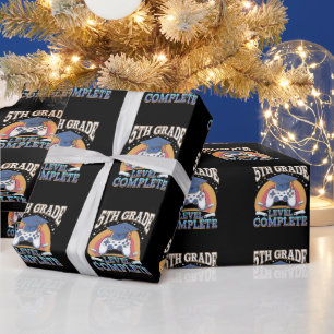 Level Abschluss Gaming Gamer Geschenkpapier