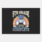 Level Abschluss Gaming Gamer Geschenkpapier Set (Vorderseite)