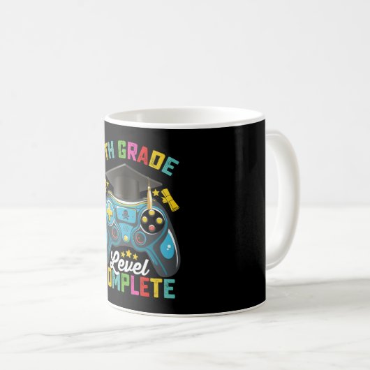 Level Abschluss Gaming Gamer Kaffeetasse (VorderseiteRechts)