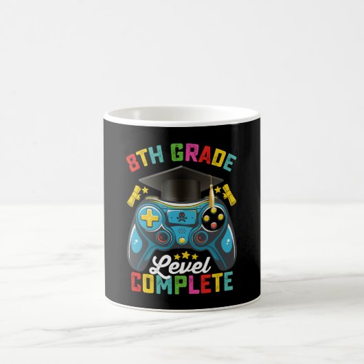 Level Abschluss Gaming Gamer Kaffeetasse (Mittel)