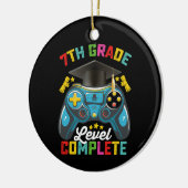 Level Abschluss Gaming Gamer Keramik Ornament (Links)