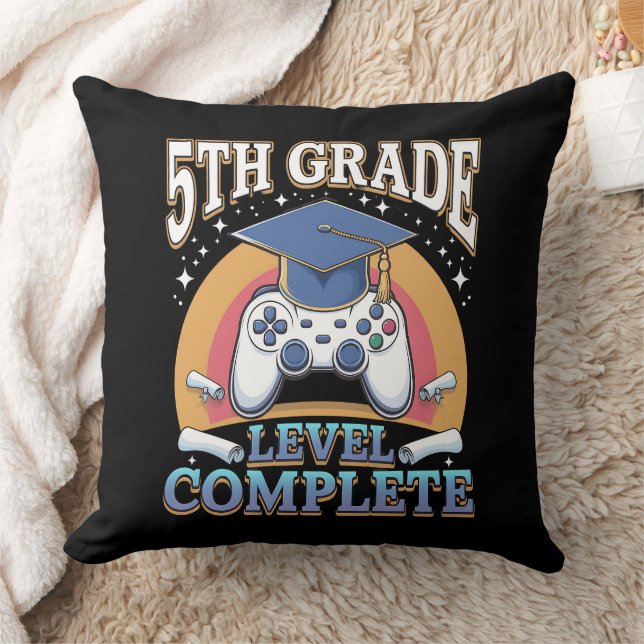 Level Abschluss Gaming Gamer Kissen (Decke)